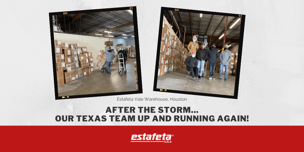 Texas Estafeta USA offices, after the storm